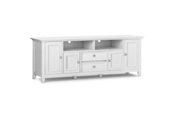 Amherst 72 inch Wide TV Media Stand - White