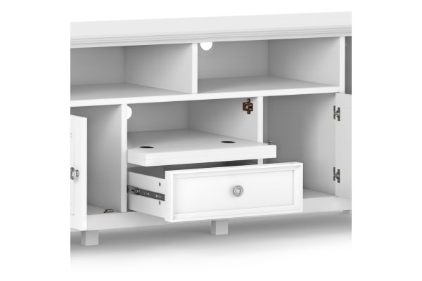 Amherst 72 inch Wide TV Media Stand - White