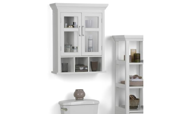 Avington Two Door Wall Cabinet with Cubbies