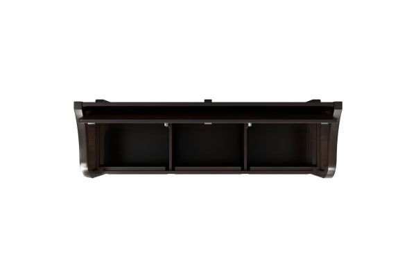 Connaught Wide Entryway Storage Bench - Dark Chestnut Brown