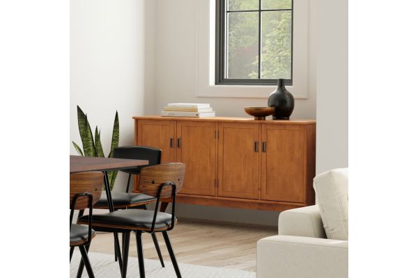 Draper Mid Century 4 Door Sideboard Buffet