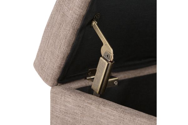 Avalon Storage Ottoman Bench - Fawn Brown