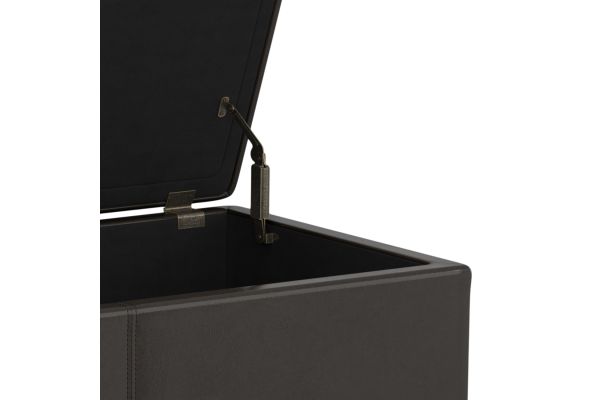 Avalon Extra Large Storage Ottoman Bench - Tanners Brown
