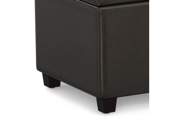 Avalon Extra Large Storage Ottoman Bench - Tanners Brown