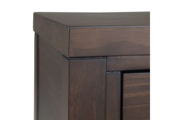 Hollander Wide Console Table - Warm Walnut Brown