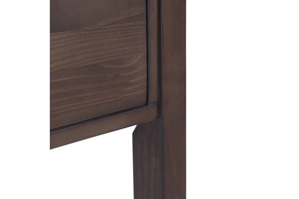 Hollander Wide Console Table - Warm Walnut Brown