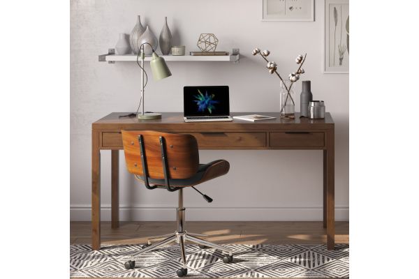 Hollander Desk - Medium Saddle Brown