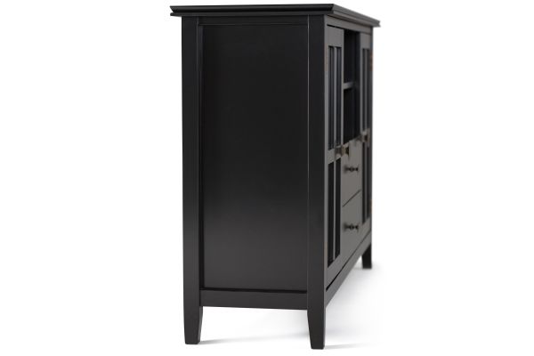 Artisan Tall TV Media Stand - Rich Black