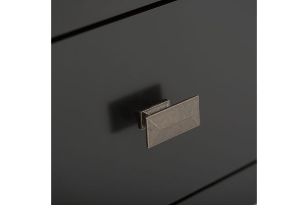 Artisan Tall TV Media Stand - Rich Black