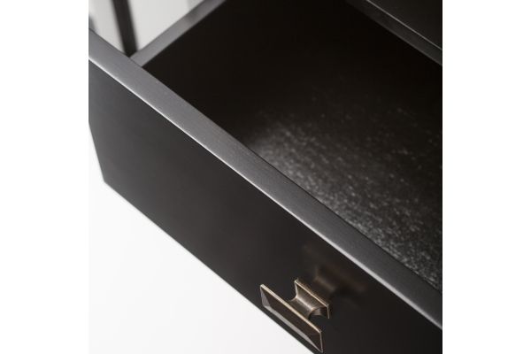 Artisan Tall TV Media Stand - Rich Black
