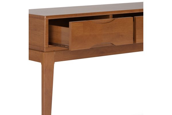 Harper Console Sofa Table - Teak Brown