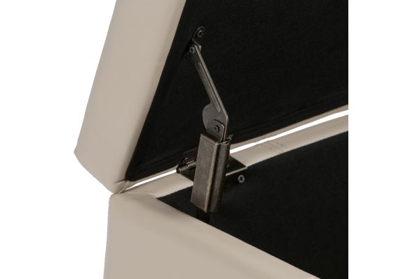 Dover Storage Ottoman Bench - Satin Cream