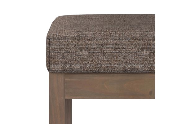 Milltown Footstool Small Ottoman Bench - Mink Brown