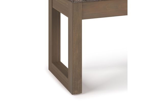 Milltown Footstool Small Ottoman Bench - Mink Brown