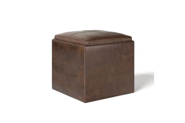 Rockwood Cube Storage Ottoman with Tray