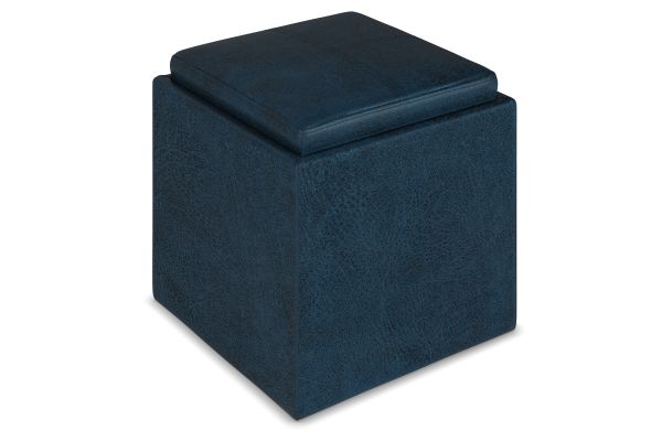 Rockwood Cube Storage Ottoman with Tray
