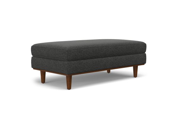 Morrison Large Rectangular Ottoman - Dark Grey