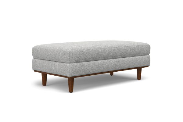 Morrison Large Rectangular Ottoman - Grey