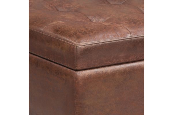 Shay Mid Century Small Coffee Table Storage Ottoman