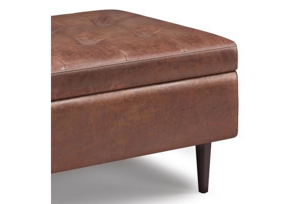 Shay Mid Century Small Coffee Table Storage Ottoman
