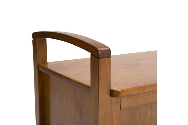 Warm Shaker Entryway Storage Bench