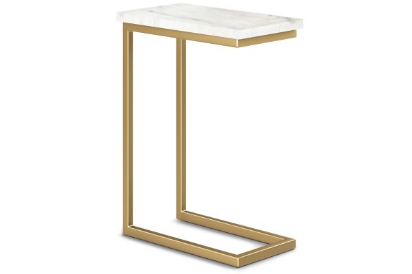 Skyler C Side Table with Genuine Marble Top