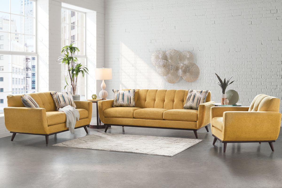 Elliot Sunflower Loveseat 1