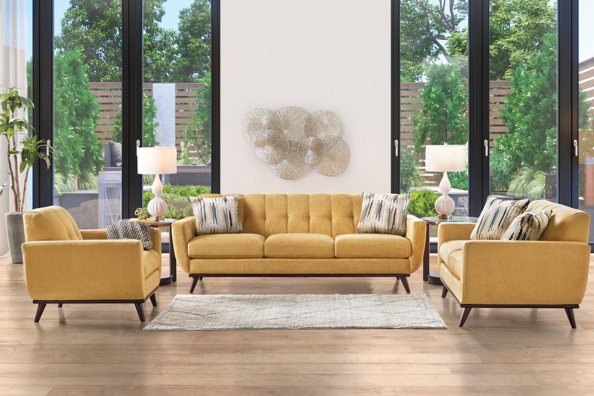 Elliot Sunflower Loveseat 2