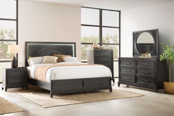 Meredith Black 3-Piece Queen Bedroom Set