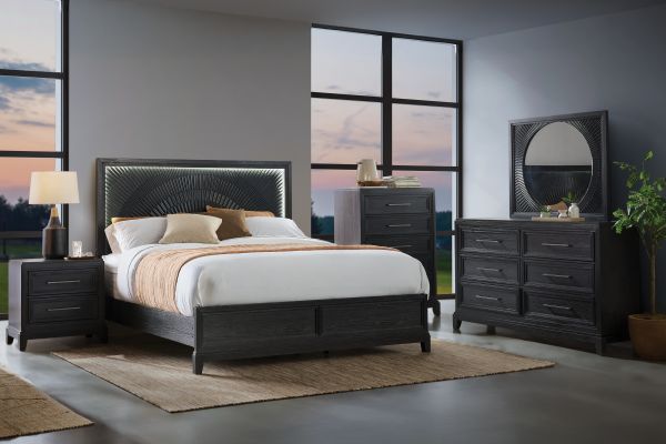 Meredith Black 3-Piece Queen Bedroom Set