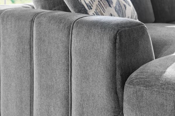 Overnight Grey 4-Piece Sleeper Sectional with Right Arm Facing Chaise