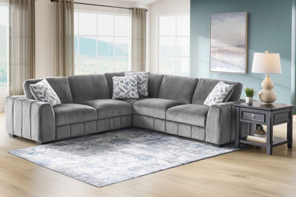 Overnight Grey 3-Piece Sectional