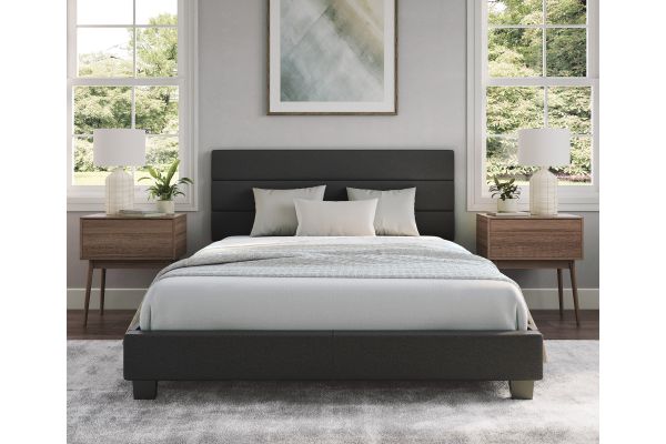 Parker Twin Platform Bed - Black