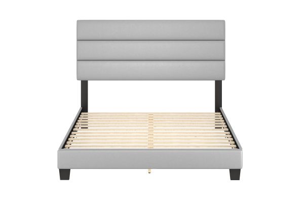 Parker Full Platform Bed - Grey