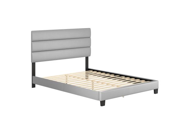 Parker Full Platform Bed - Grey