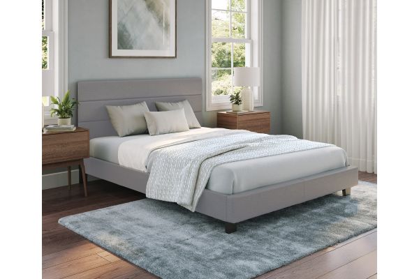 Parker Queen Platform Bed - Grey