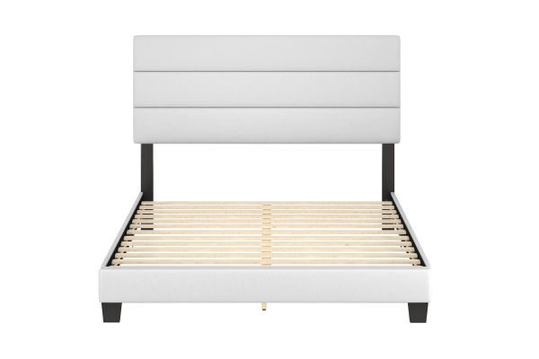 Parker Twin Platform Bed - White