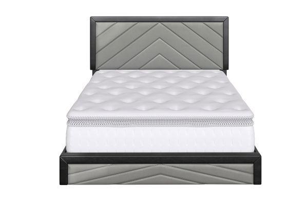 Angelica King Platform Bed - Grey