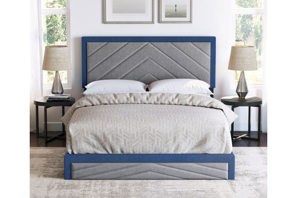 Batavia Full Platform Bed - Blue