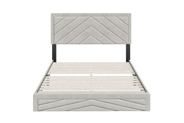Batavia Full Platform Bed - White