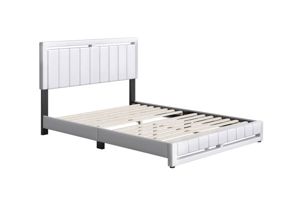 Bethel Full Platform Bed - White