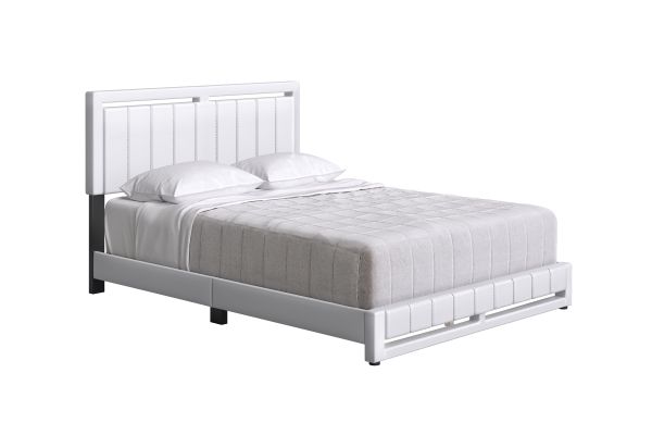 Bethel Twin Platform Bed - White
