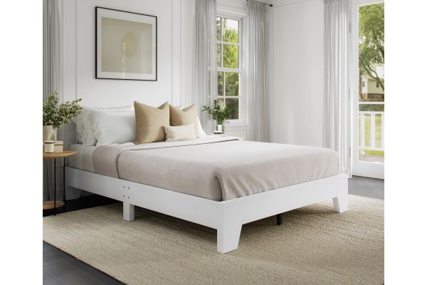 Moreno Twin Platform Bed - White