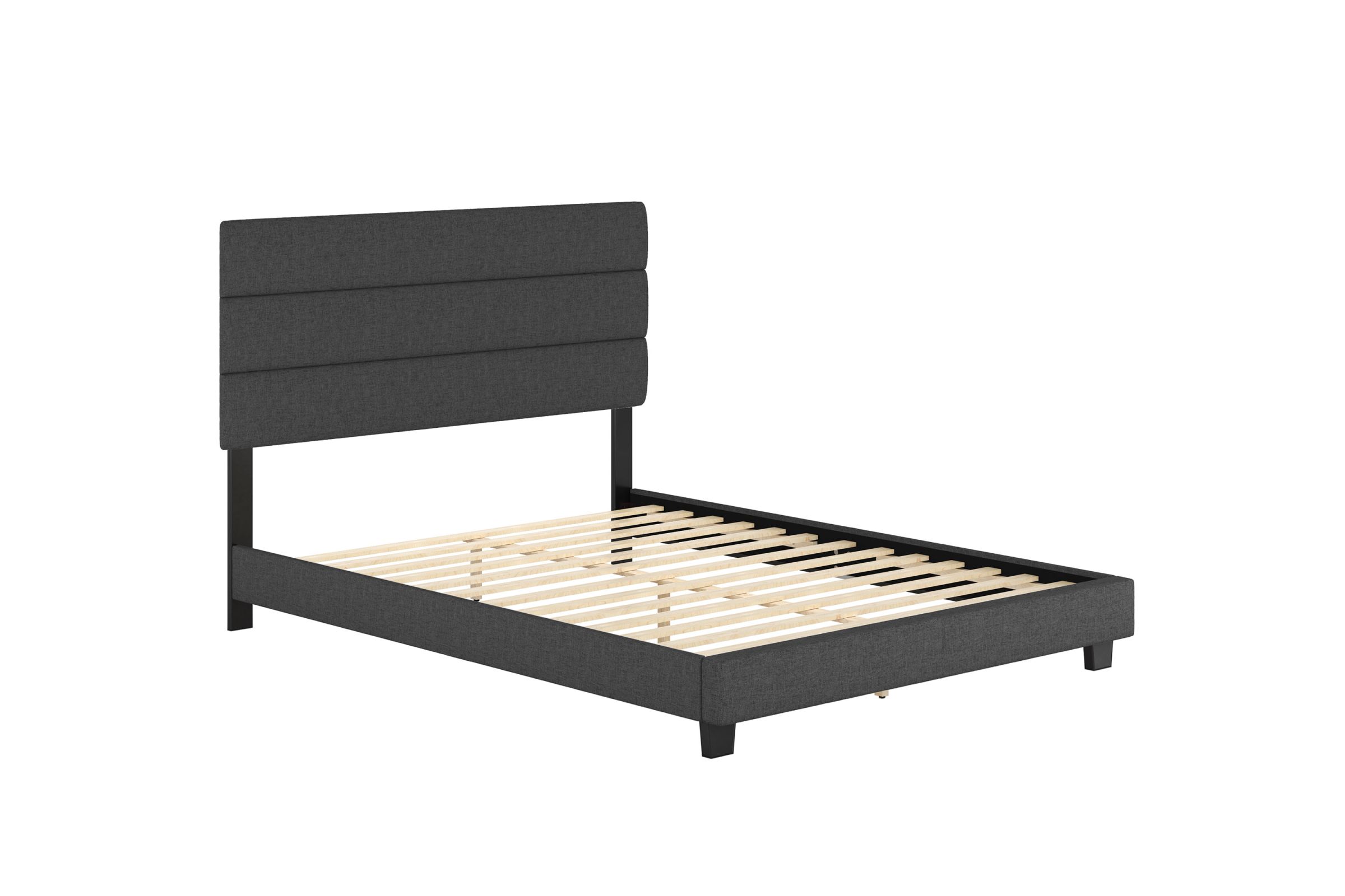 MARS BED FRAME ダブル Sardinia Full Platform Bed - Charcoal at Gardner White