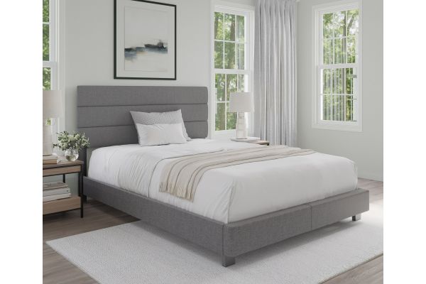 Sardinia Queen Platform Bed - Grey
