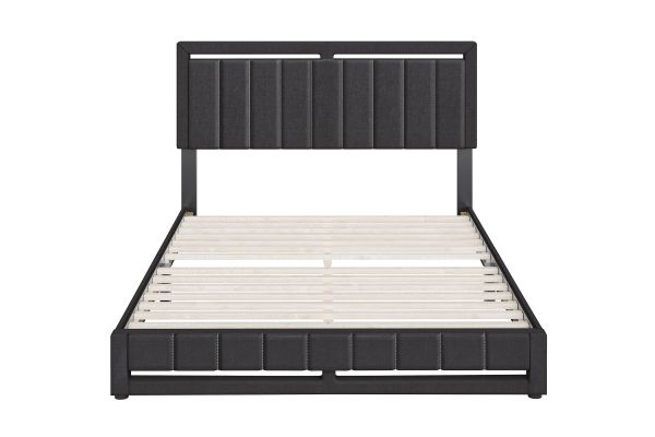 Shiloh King Platform Bed - Charcoal