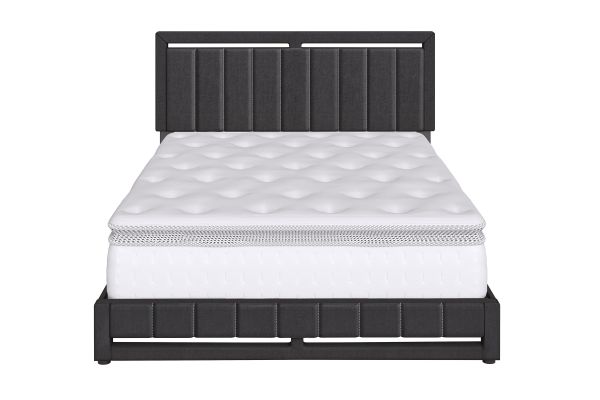 Shiloh King Platform Bed - Charcoal
