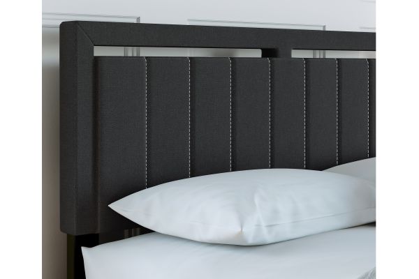 Shiloh King Platform Bed - Charcoal