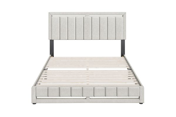 Shiloh King Platform Bed - Ivory