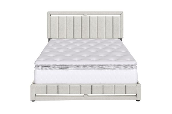 Shiloh King Platform Bed - Ivory